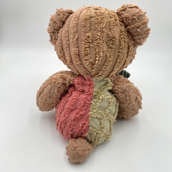 Patchwork Teddy‎ Bear Stuffed Animal 14" Plush Ribbed Toy Corduroy Bow Tie Kids - Picture 4 of 7